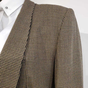 Tan and Black Houndstooth Daycoat