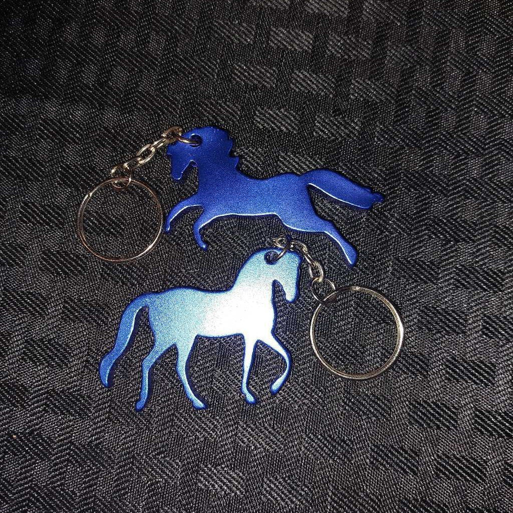 Blue Horse Keychain