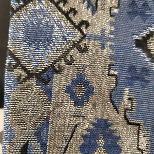 Blue Pattern Fabric Western