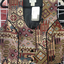 Red Aztech Print Fabric Western Top