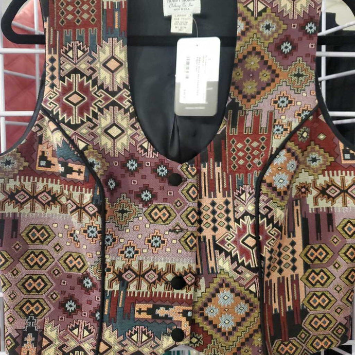 Red Aztech Print Fabric Western Top