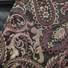 Load image into Gallery viewer, Plum and Gold Brocade Western Top
