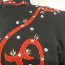 Black and Red Western Jacket with Chaps
