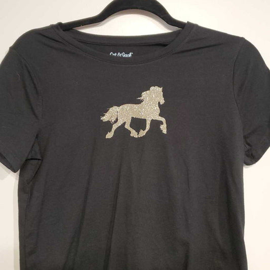 Black Shirt with Silver Fresan Kids XL