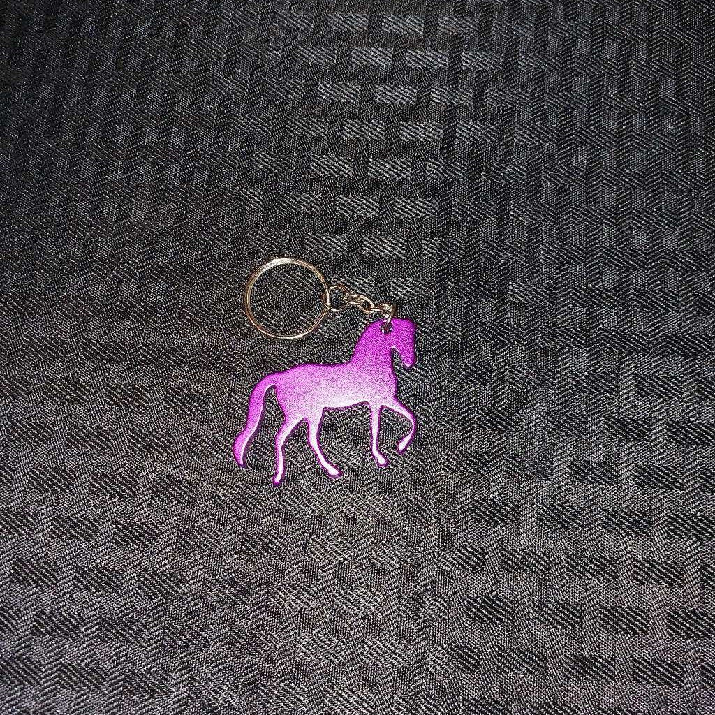 Purple Horse Keychain