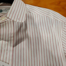 Carl Meyers White Shirt with Red Pinstripes