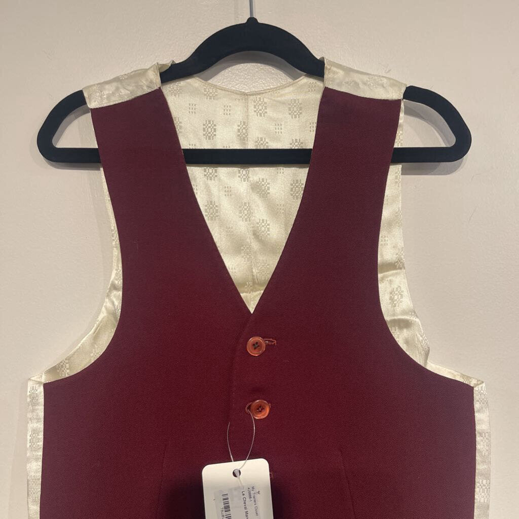 Le Cheval Maroon Boys Vest