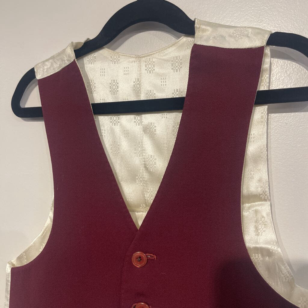 Le Cheval Maroon Boys Vest