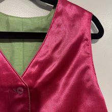 Hot Pink and Green Reversible Vest