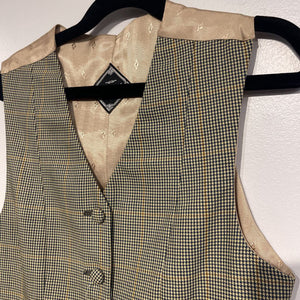Chavez Brown Windowpane with Houndstooth Vest