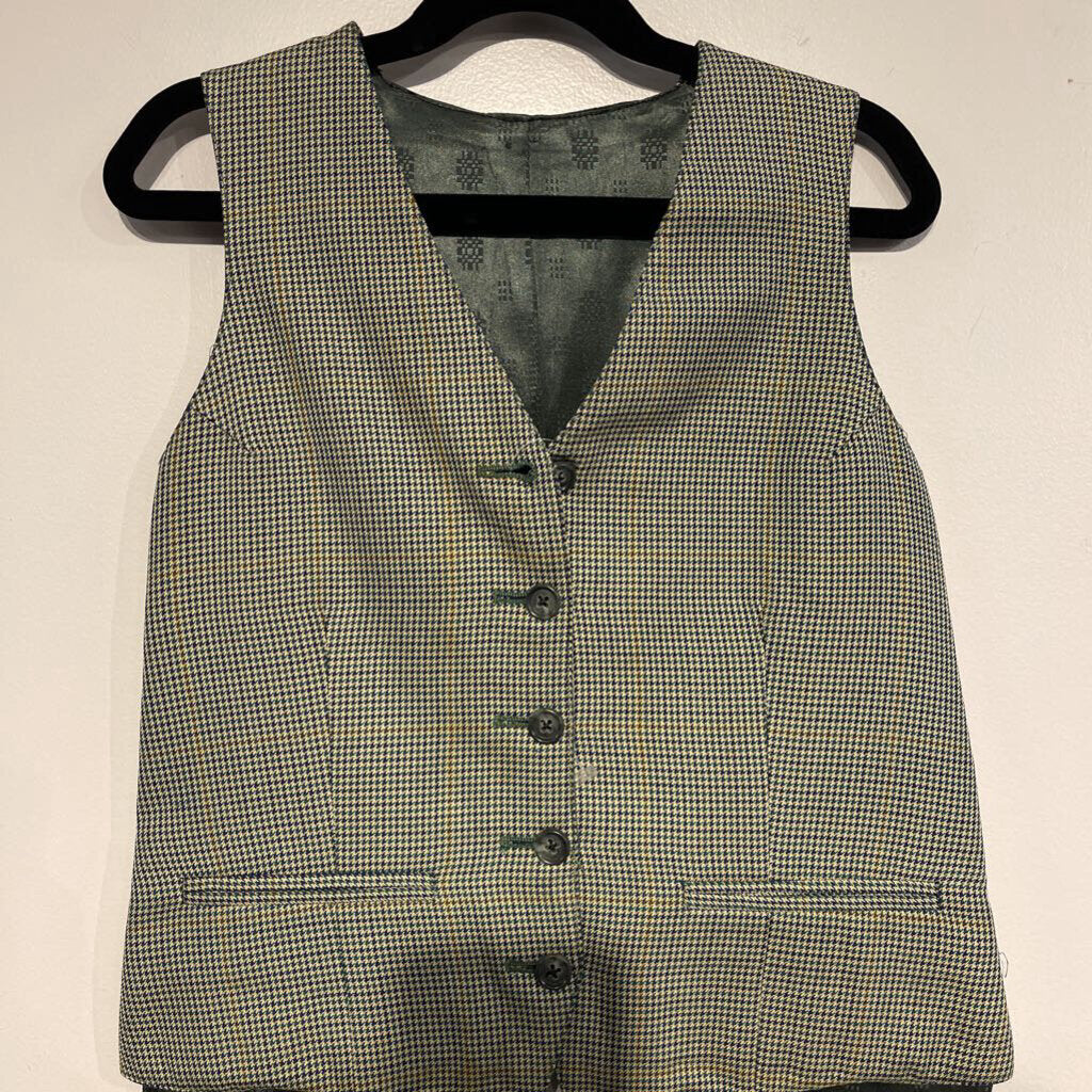 Carl Meyers Green Houndstooth Vest