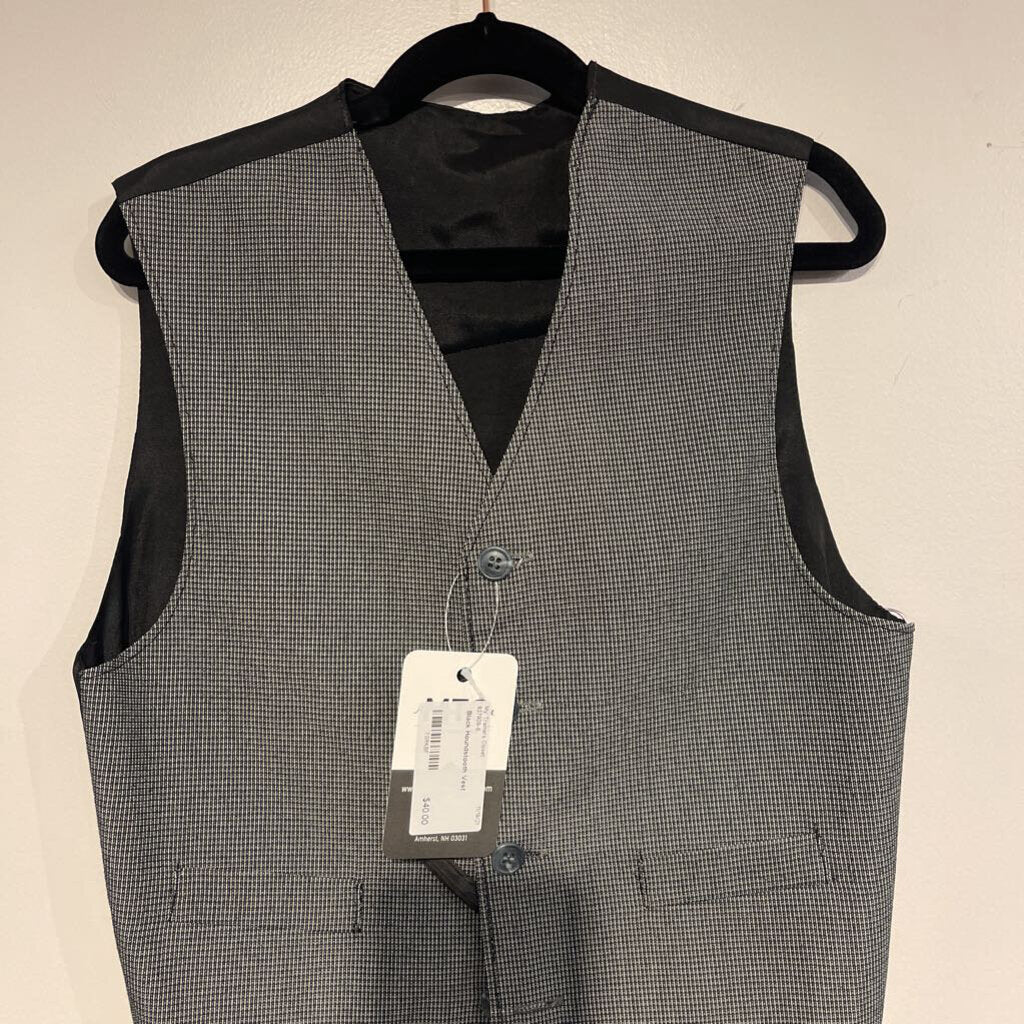 Black Houndstooth Vest