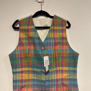 Rainbow Checkered Vest
