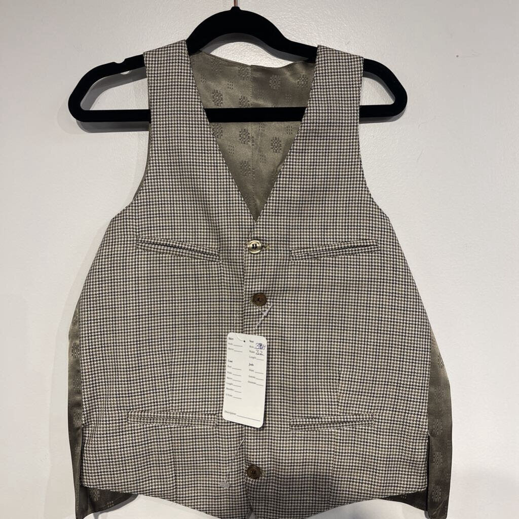 Carl Meyers Brown Multi Houndstooth Mens Vest