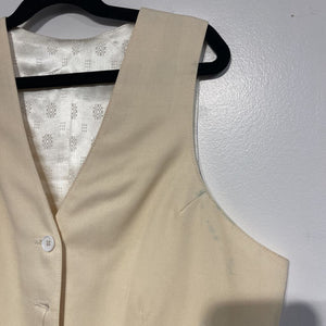 Carl Meyers cream Vest Some Staining