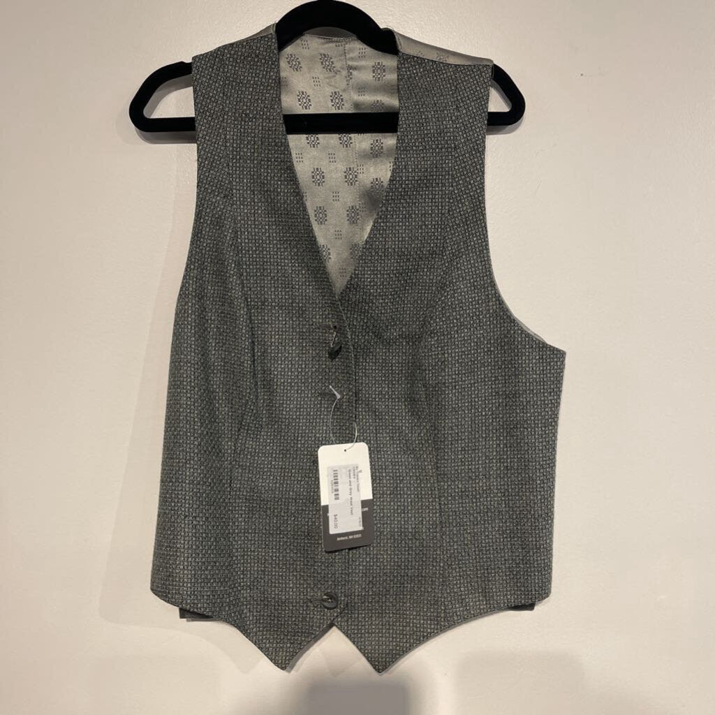 Green and Grey Wool Vest