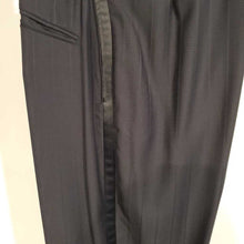 Load image into Gallery viewer, Custom Navy Striped Formal Jods with Suede(36W, 36 1/2INS)
