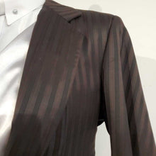 Load image into Gallery viewer, MDA Custom Dark Brown Suit with Red Stripes
