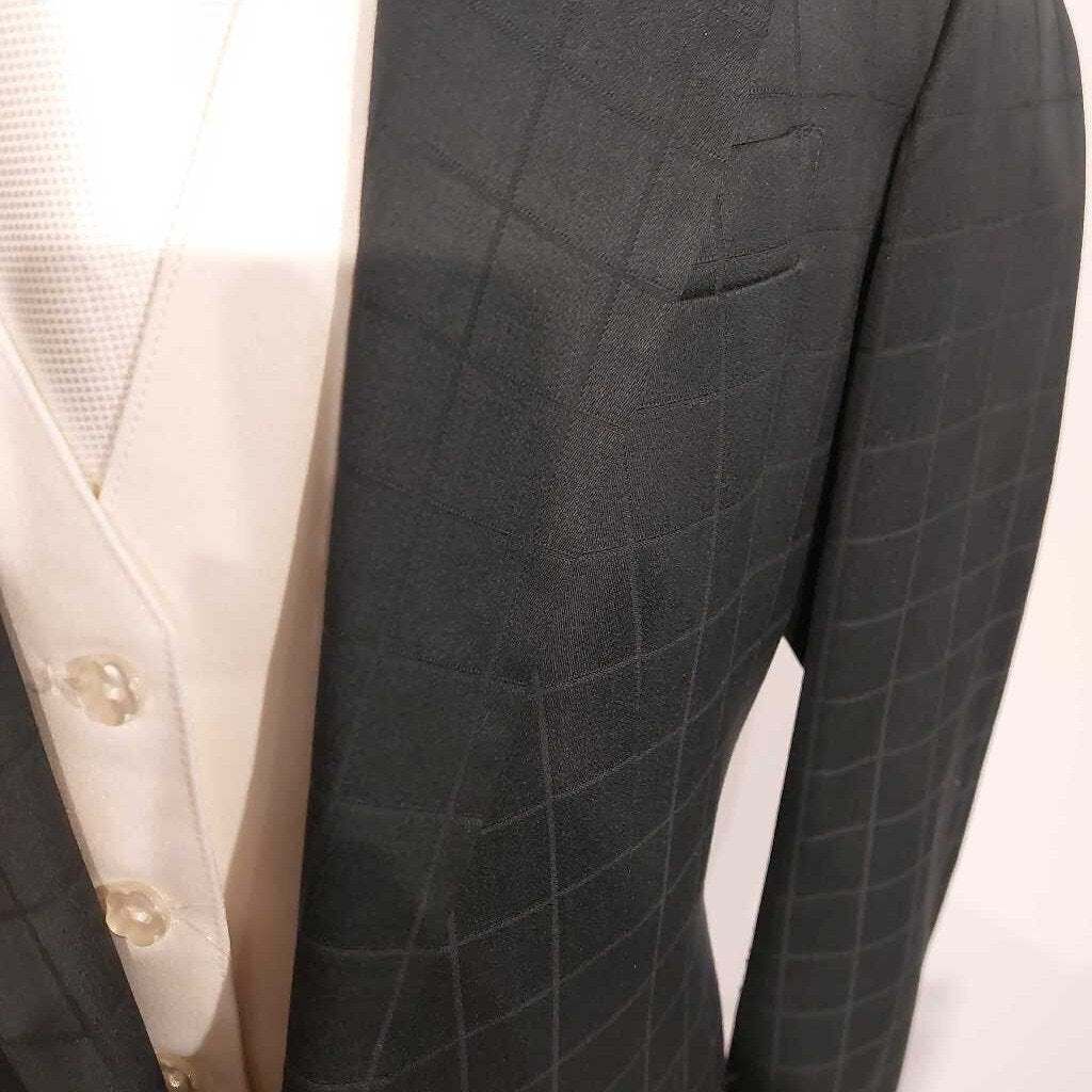 Carl Meyers Dark Green Checkered Boys Suit(Pants Need Mending)