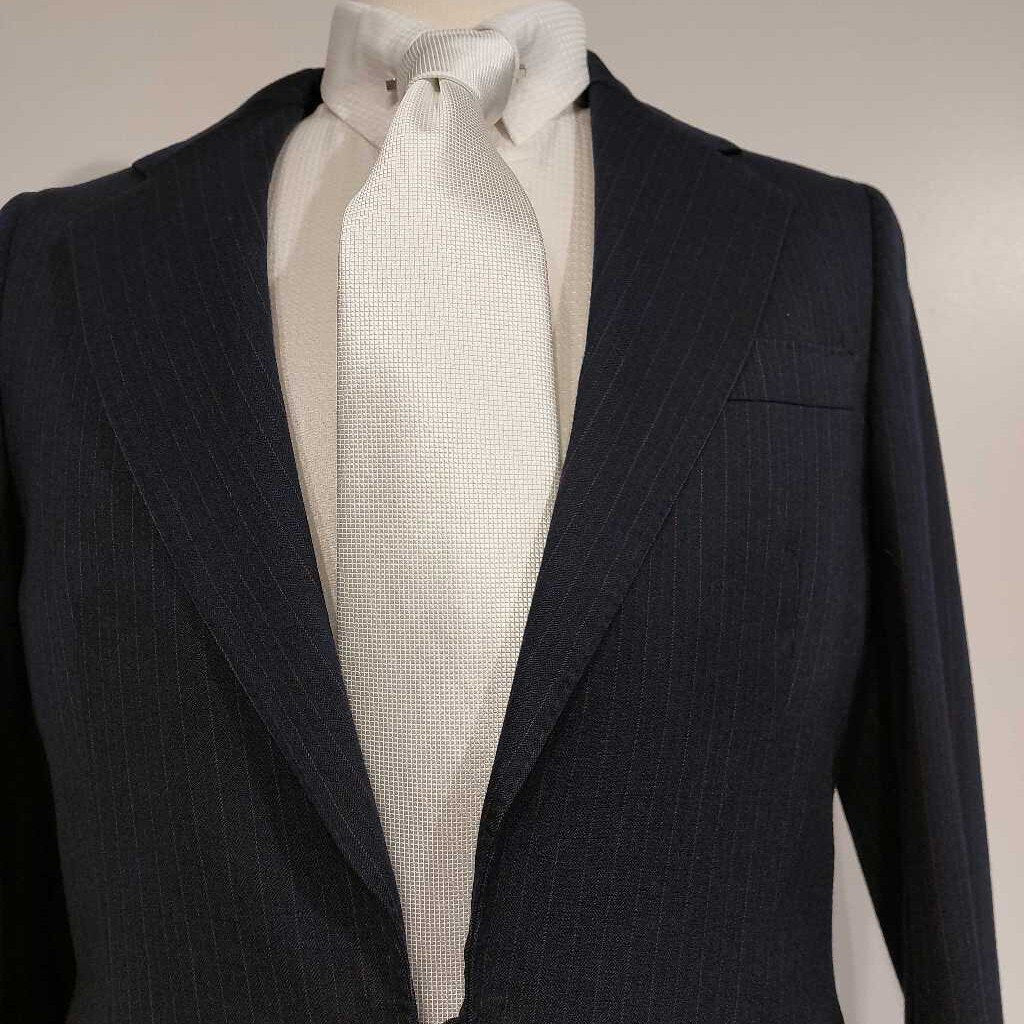 LeCheval Navy Pinstripe Boys Three Piece Suit