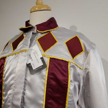 White and Maroon Road Silks