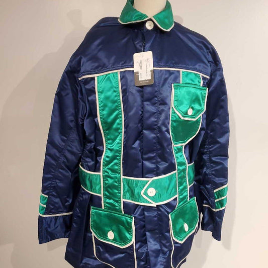 Navy and Green Road Silks XXL