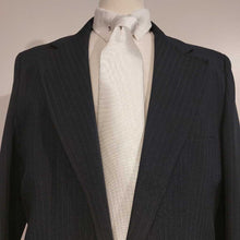 Load image into Gallery viewer, Navy Pinstripe Poly Mens Three Piece Suit
