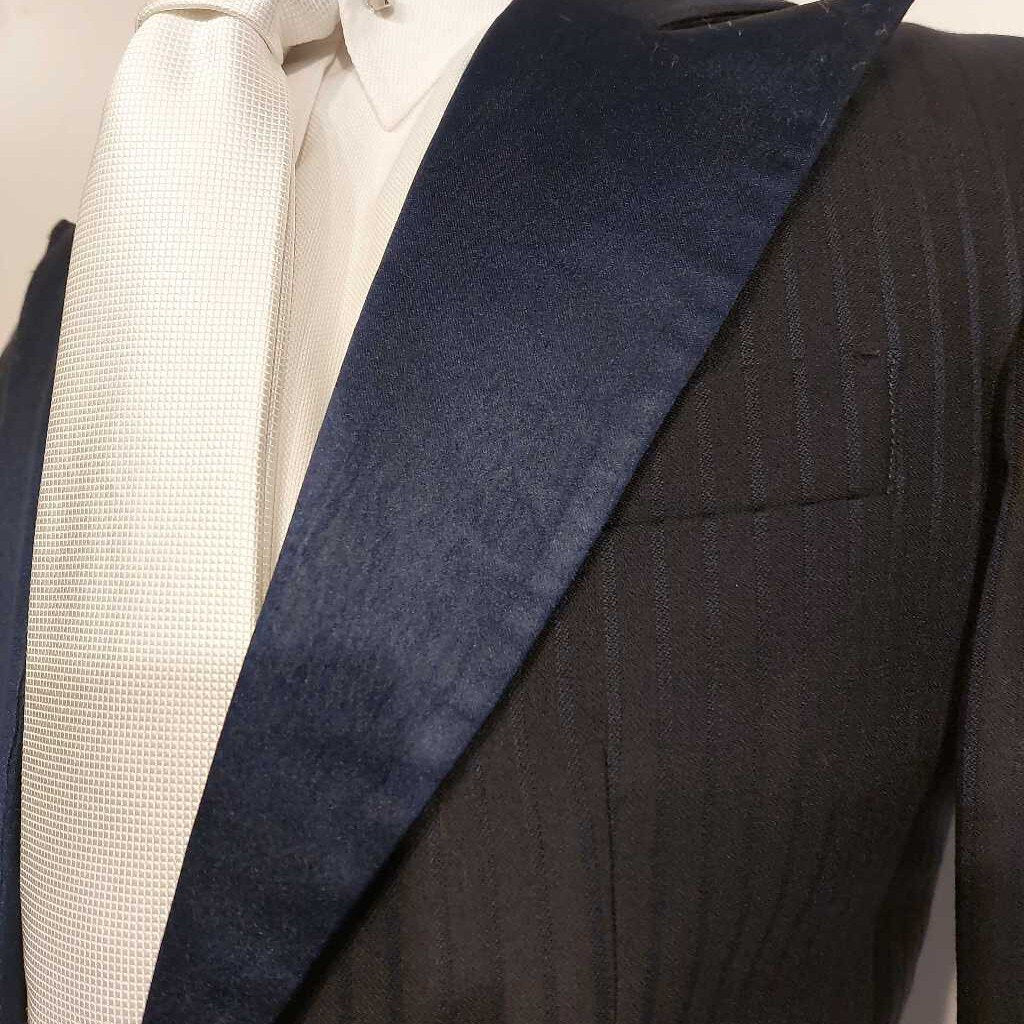 Carl Meyers Navy Striped Boys Tux