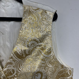 Custom Gold Paisley Vest
