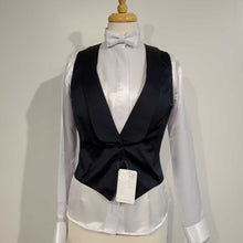Load image into Gallery viewer, Carl Meyers Navy Satin Formal Vest
