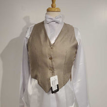 Load image into Gallery viewer, Saddleseat Connection Custom Taupe Chevron Formal Vest
