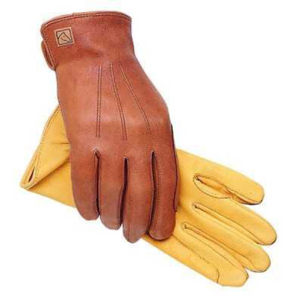 SSG Deerskin Rancher Leather Gloves in Yellow