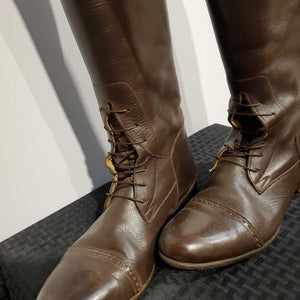 Custom Brown Tall Boots 10M