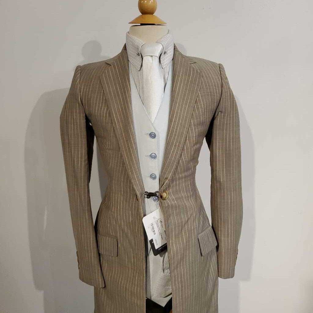 Becker Brothers Taupe Striped Suit(Repair in the Back)