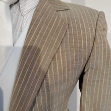 Load image into Gallery viewer, Becker Brothers Taupe Striped Suit(Repair in the Back)
