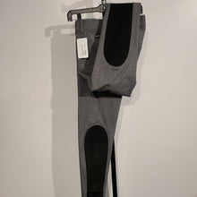 Load image into Gallery viewer, Consignment Grey Kerrits Tights with Suede Knee Patch Ladies LG(Like New)

