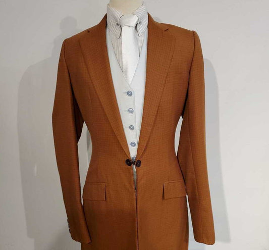 DeRegnaucourt Copper Checkered Suit