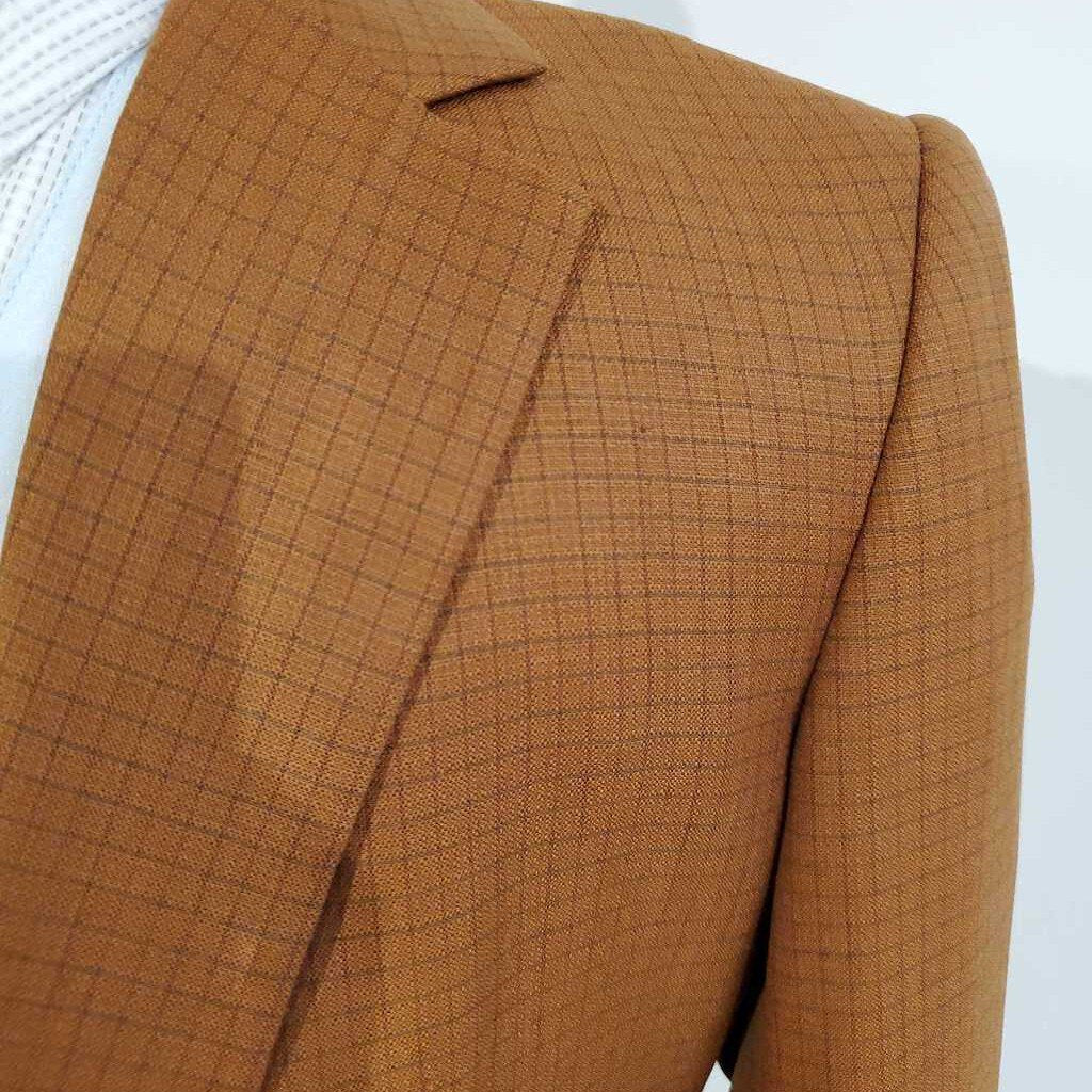 DeRegnaucourt Copper Checkered Suit