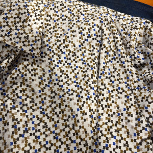 MTC Brown Blue Pattern Shirt