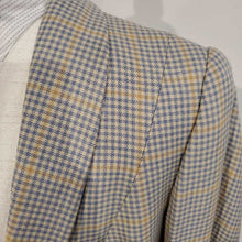 Load image into Gallery viewer, Countryside Blue and Gold Windowpane Daycoat
