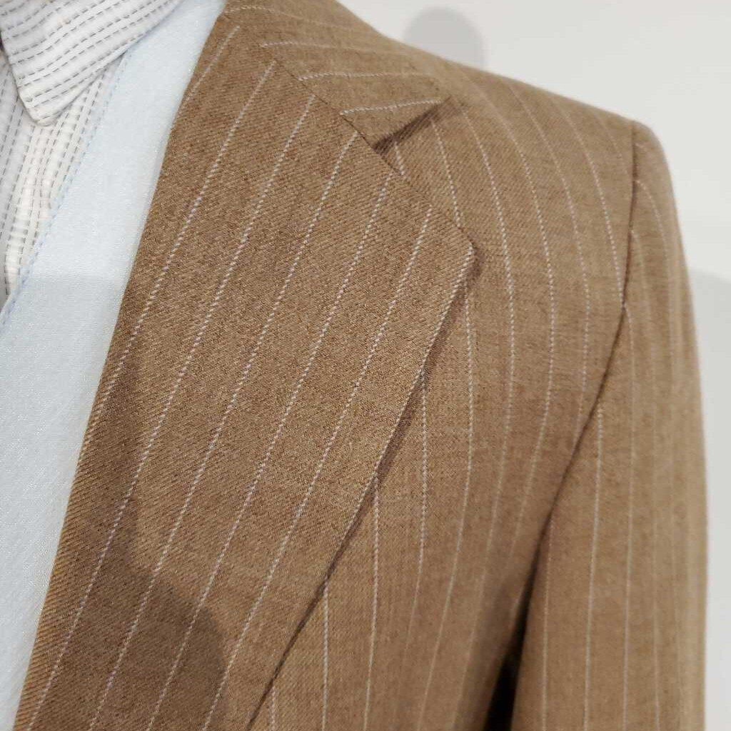 TS 2 Piece Tan Stripe Suit