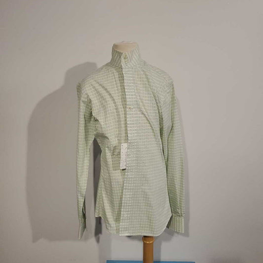 Green / White Plaid Hunt Shirt Size 32