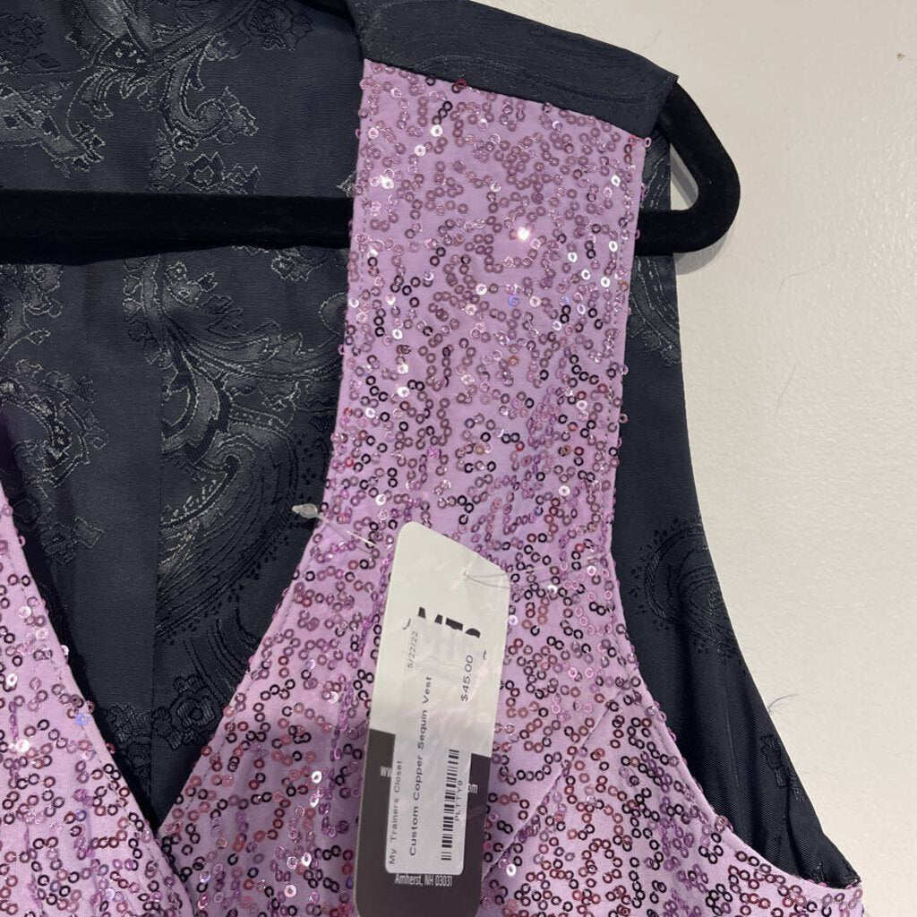 Custom Copper Sequin Vest