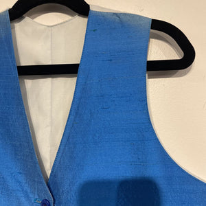 Light Blue Silk Vest
