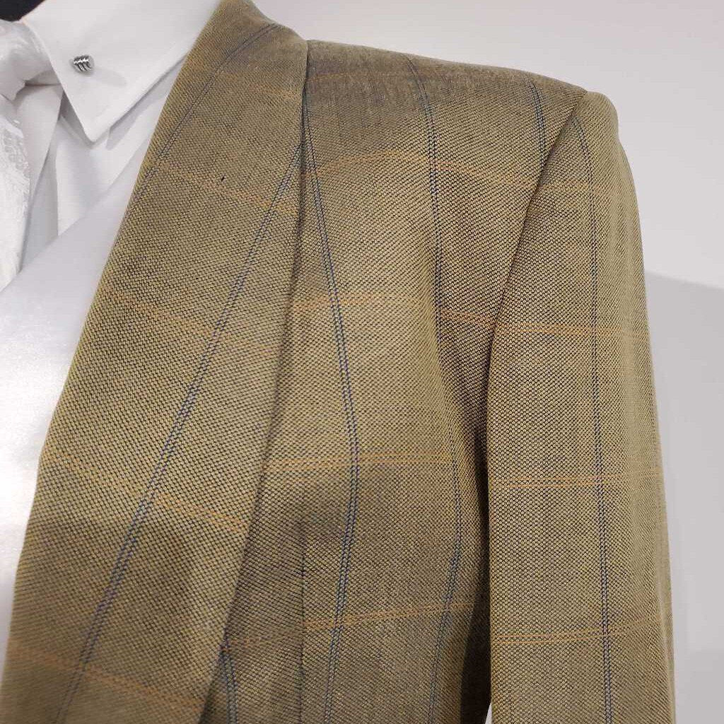 Carl Meyers Olive Windowpane Daycoat