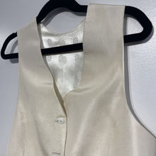 Cream Satin Vest Custom