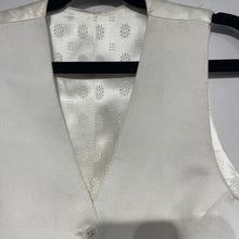 BRB Consigned White Poly Satin Vest