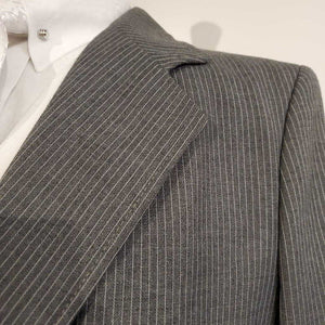 3pc Grey Pinstipe Suit
