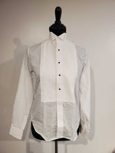 White Pleated Formal Shirt XS