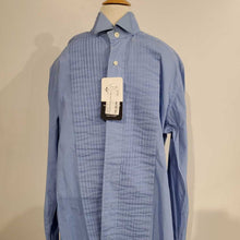 Load image into Gallery viewer, Periwinkle Pleated Formal Shirt
